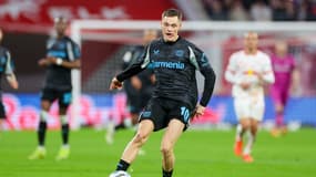 Florian Wirtz lors du match Leipzig-Leverkusen (2-2, Bundesliga), le 25 janvier 2025