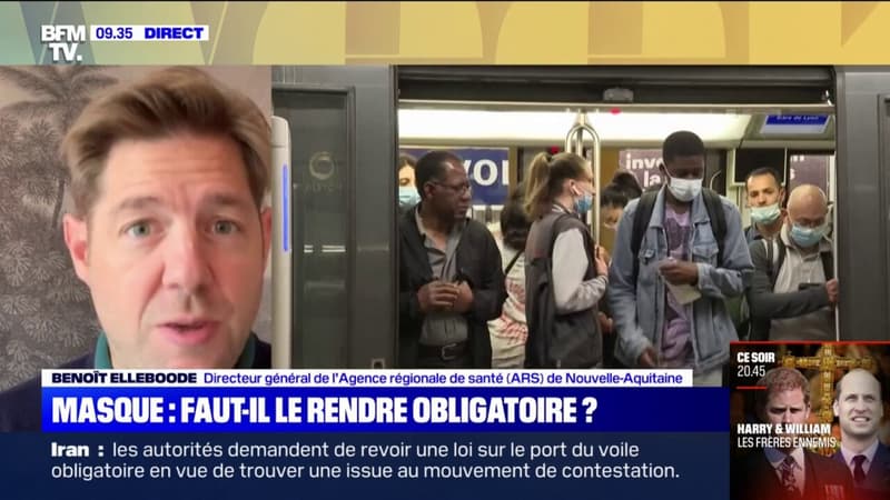 Port du masque: "On parie sur la responsabilité de la population" selon Benoît Elleboode, directeur de l'ARS Nouvelle-Aquitaine