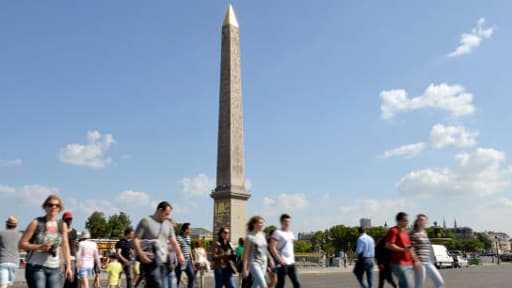 L'Obélisque fut le premier grand cadeau du roi d'Égypte.