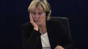 Nadine Morano au Parlement européen de Strasbourg.
