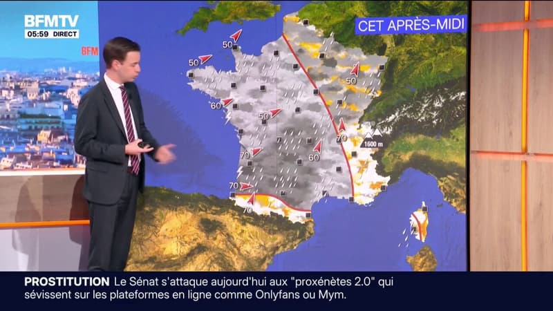 Un temps maussade ce mardi, avec de la pluie attendue sur une grande partie de la France