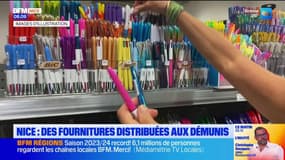 Nice: des fournitures scolaires pour les familles les plus démunies