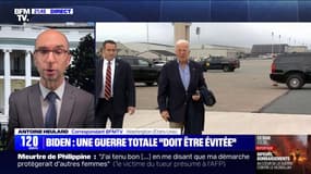 Joe Biden affirme qu'une guerre totale "doit être évitée" au Moyen-Orient