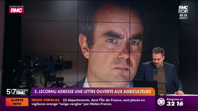 Sébastien Lecornu adresse une lettre ouverte aux agriculteurs