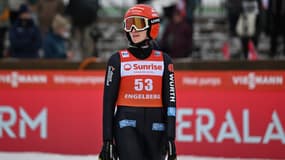 Selina Freitag pendant la Coupe du Monde de saut à ski en décembre 2024