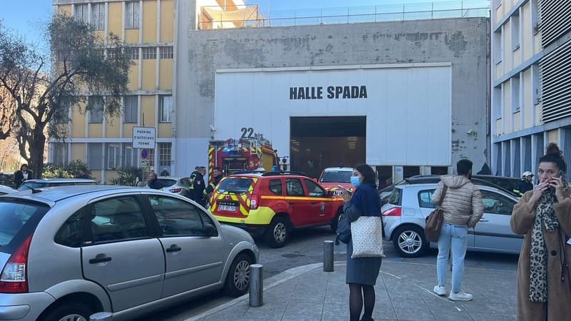 Un feu d'entrepôt s'est déclaré à la halle Spada de Nice ce mercredi matin.