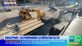 14-Juillet: le défilé se prépare sur le Vieux-Port de Marseille