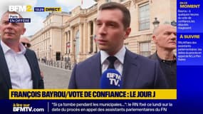 Jordan Bardella: "Ce n'est pas nous qui renversons ce gouvernement, c'est ce gouvernement qui a décidé lui-même de chuter"