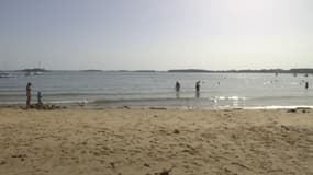 La plage de Baden, dans le Morbihan, le 5 septembre 2023 