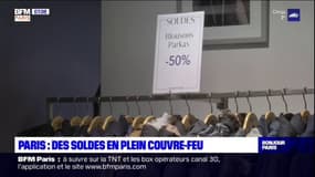 Paris: des soldes en plein couvre-feu