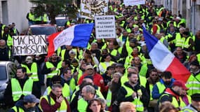 Des gilets jaunes à Rochefort le 24 novembre 2018.