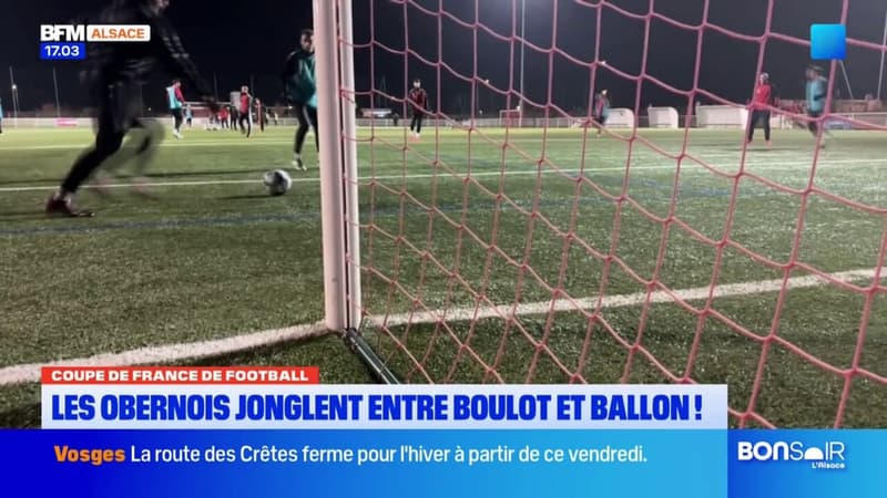 Coupe de France: les joueurs du FCSR Obernai jonglent entre boulot et ballon