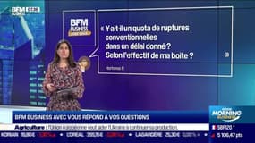 BFM Business avec vous : Y a-t-il un quota de ruptures conventionnelles dans un délai donné ? - 22/03