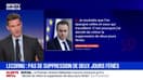 Le Premier ministre Sébastien Lecornu annonce qu'il a "décidé de retirer la suppression de deux jours fériés"