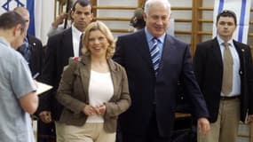 Benjamin Netanyahu et sa femme Sarah 