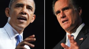 Les candidats à la présidentielle américaine Barack Obama et Mitt Romney