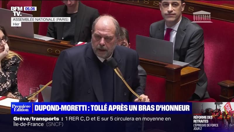 Tollé après deux bras d'honneur d'Éric Dupond-Moretti à l'Assemblée nationale, le ministre s'excuse