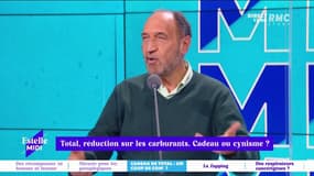 Cadeau de Total : un coup de com' ? "Quand on fait un cadeau comme cela il faut l’étendre à toutes les stations en France" pense Robert Sebbag.