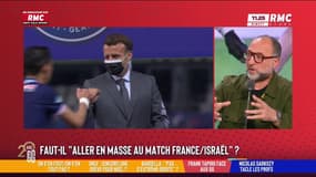 Emmanuel Macron au match France-Israël : "On est dans l'apogée du "en même temps", tacle Franck Tapiro