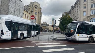 Les bus à Rouen.