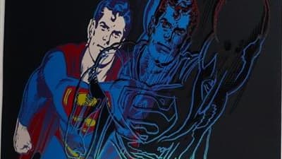 Cinq gravures d'Andy Warhol, dont "Superman" (photo), et de Roy Lichtenstein ont été dérobées dans un appartement de New York par des cambrioleurs qui ont percé un mur. /Photo d'archives/REUTERS/The New York City Police Department/Handout