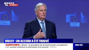 Michel Barnier sur le brexit: "Grâce à cet accord les engagements financiers déjà pris à 28 seront bien respectés et honorés à 28"