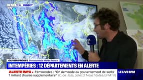 Intempéries: "Des précipitations fortes vont continuer dimanche matin dans les Alpes-Maritimes", selon Olivier Proust, prévisionniste à Météo France