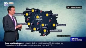 Météo Paris-Île-de-France: retour du soleil cet après-midi malgré des températures hivernales, 1°C à Cergy et 2°C à Paris