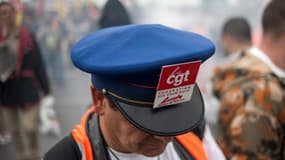 Manifestation de cheminots en juin 2014