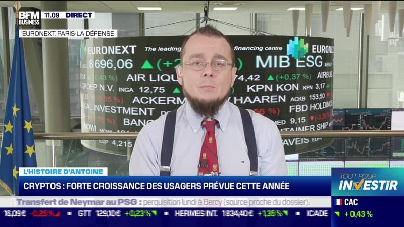 L'histoire d'Antoine : Cryptos, forte croissance des usagers prévue cette année - 18/01