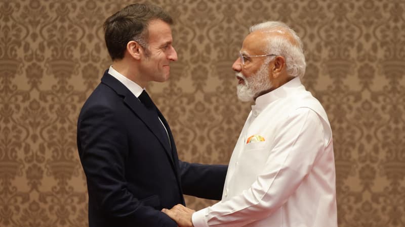 "Le partenariat indo-français n'a pas de limites": Emmanuel Macron et Narendra Modi font front commun face aux droits de douane de Donald Trump