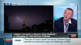 "Pour se protéger des orages, il faut se réfugier dans un bâtiment fermé (...) En pleine nature, éviter les aspérités, essayer de se baisser, de s'allonger ou se mettre à genoux"