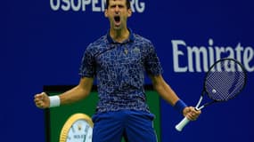 Novak Djokovic lors de la finale de l'US Open 2018