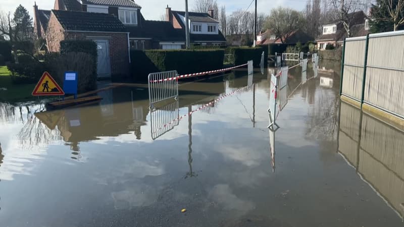 Métropole de Lille: la commune de Tressin touchée par la montée des eaux