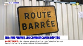 Lyon: la rue Chenavard fermée depuis une semaine, les commerçants dépités