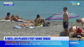 "Un mégot, ça abime notre environnement": à Nice, l'ensemble des plages sont sans tabac