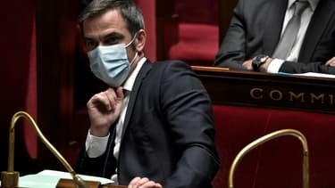 Le ministre de la Santé Olivier Véran à l'Assemblée nationale, le 3 novembre 2020 à Paris