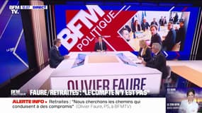 Suspension de la réforme des retraites: "Je crois qu'il y a un chemin possible", déclare Olivier Faure, Premier secrétaire du parti socialiste 