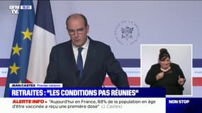 Réforme des retraites: pour Jean Castex, les conditions "ne sont toujours pas réunies"