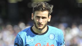 Khvicha Kvaratskhelia avec le Napoli en 2022.