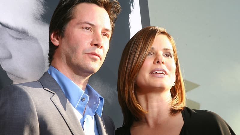 Keanu Reeves et Sandra Bullock en juin 2006
