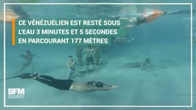 Il parcourt 177 mètres sous l’eau sans respirer et brise un record