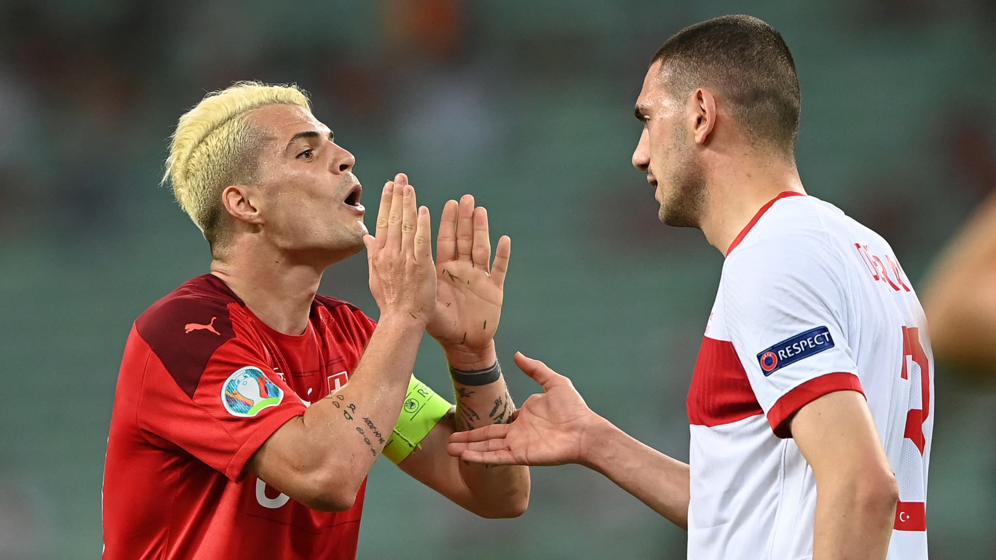 Granit Xhaka avec la Suisse pendant l'Euro 2021 Granit Xhaka avec la Suisse pendant l'Euro 2021