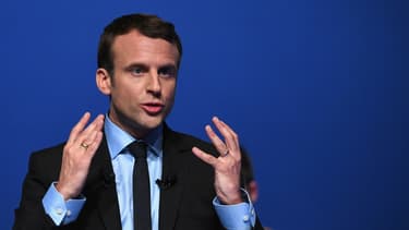 Emmanuel Macron le 12 avril 2017 à Pau.