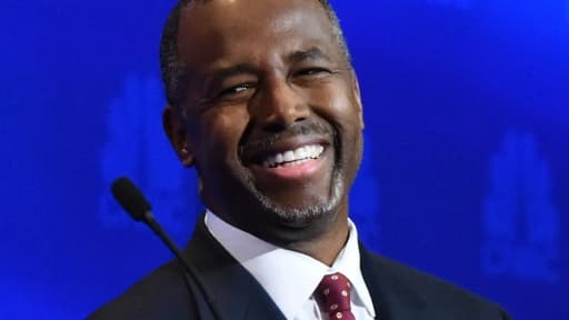 Ben Carson lors d'un débat TV entre les candidats à la primaire républicaine le 28 octobre 2015 à Boulder au Colorado