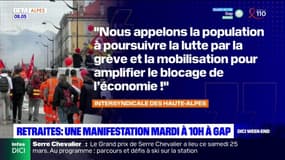 Retraites: une nouvelle journée de mobilisation prévue ce mardi à Gap