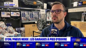 Lyon: les garages à pied d'œuvre pour équiper les véhicules de pneus neige