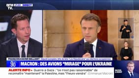 François-Xavier Bellamy (tête de liste LR aux élections européennes): "Le président de la République n'est pas en train de soutenir l'Ukraine, il est en train de s'en servir"