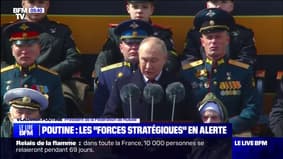 "Nos forces stratégiques sont toujours en alerte": Vladimir Poutine assure que la Russie "ne laissera personne l'intimider"
