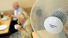 Un ventilateur dans un Ehpad à Lavaur en juillet 2006 (image d'illustration)